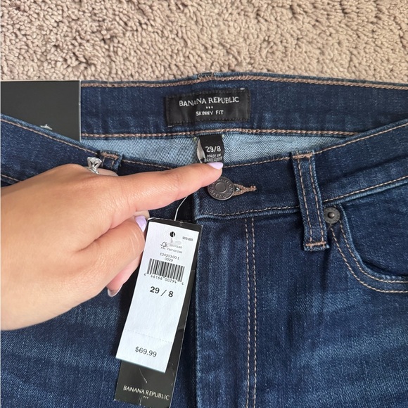 Banana Republic Blue Skinny Jeans Stretchy Fit - Picture 3 of 5